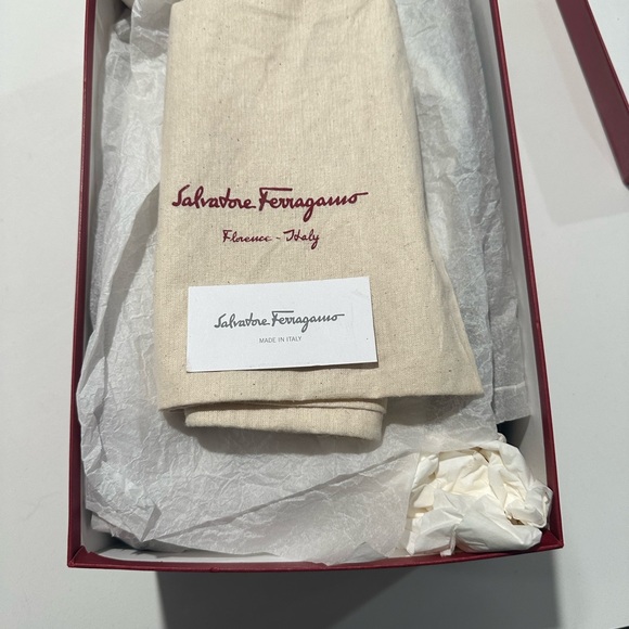 Salvatore Ferragamo Tokyo tasseled brown calf leather men’s loafers size 91/2D - Picture 6 of 6